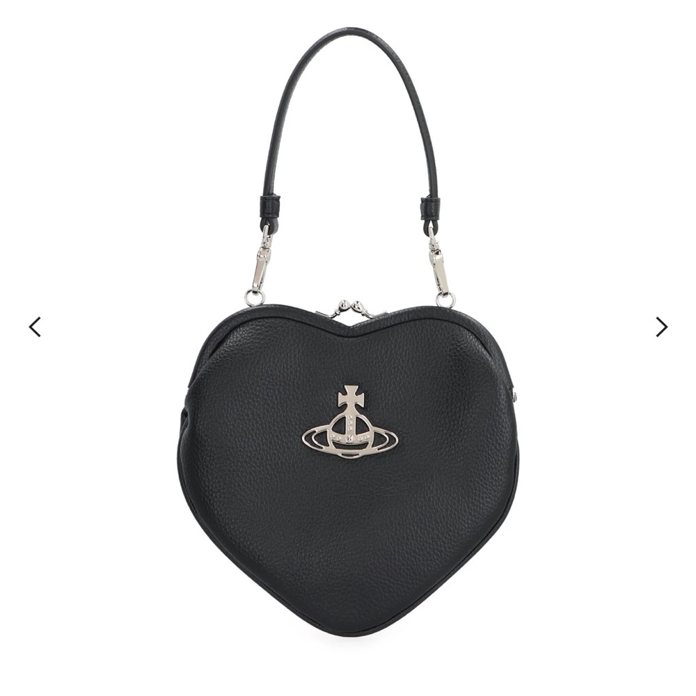 Vivienne Westwood Black Heart Crossbody Bag